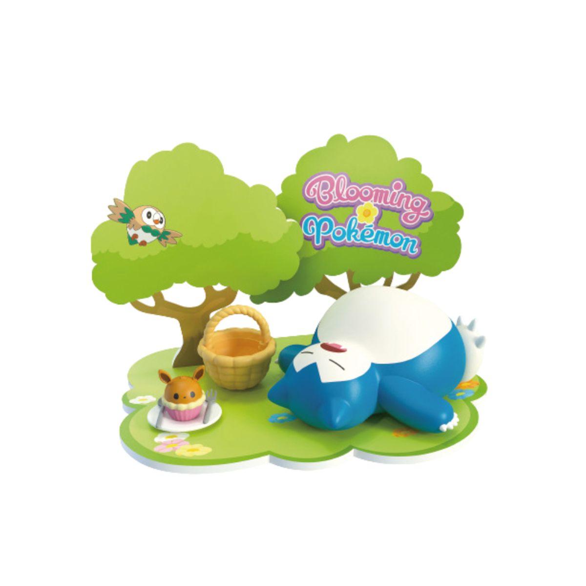 POKEMON - Pokemon Juego de Decoracion de Escena 3D de Snorlax