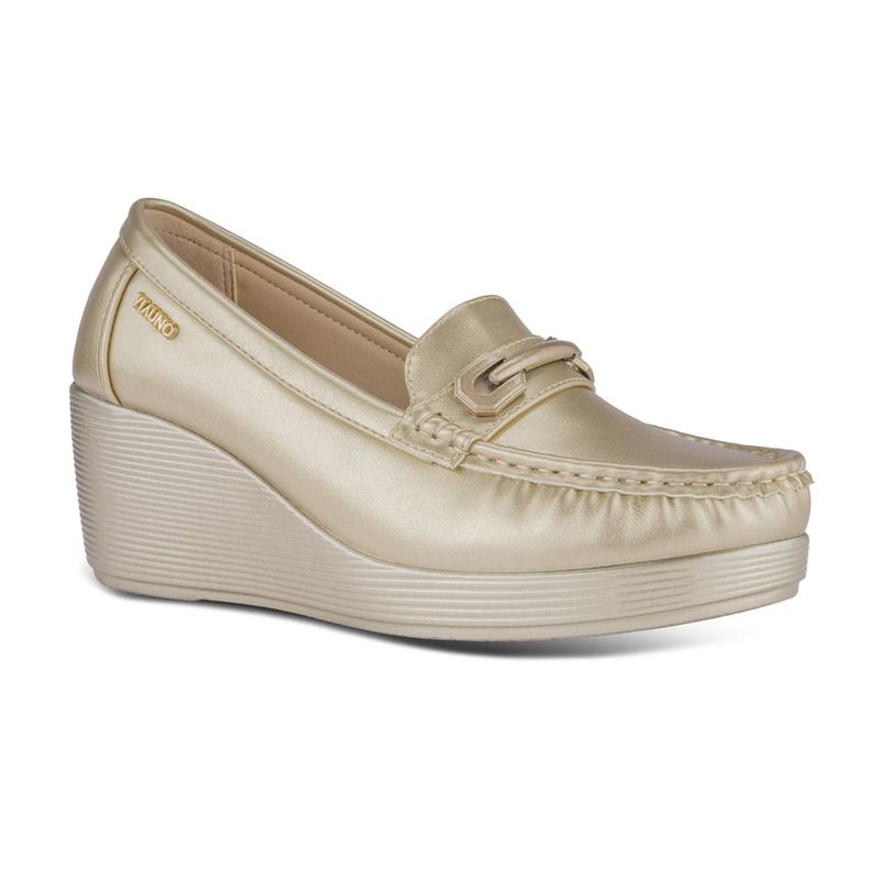 VIA UNO - Mocasin Via Uno PN08 Light Gold - Mujer