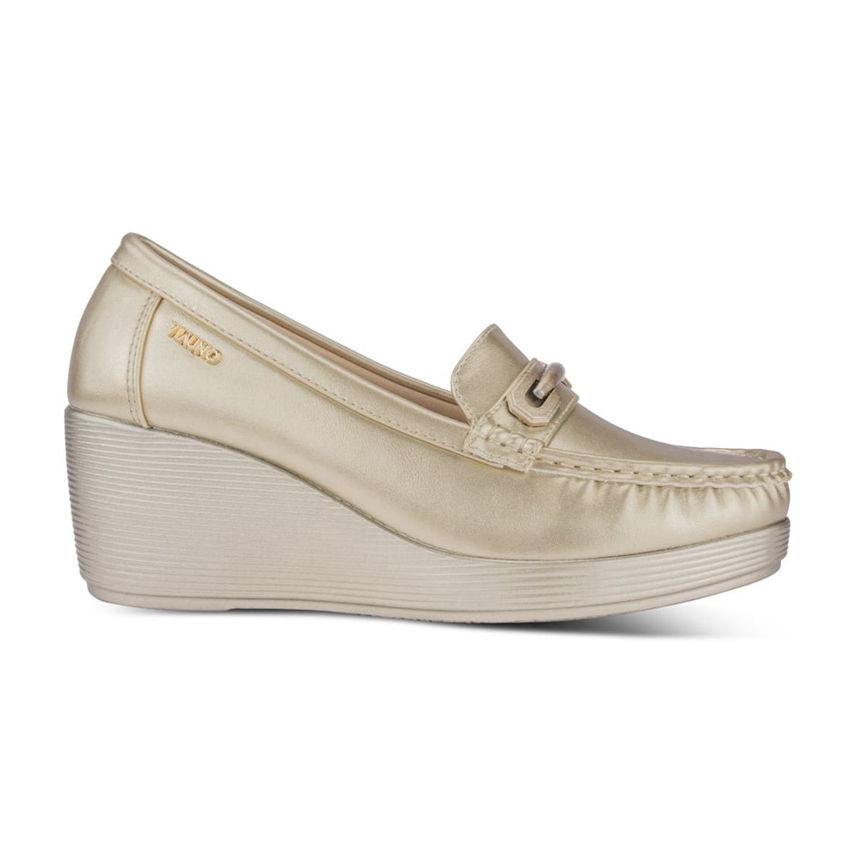 VIA UNO - Mocasin Via Uno PN08 Light Gold - Mujer