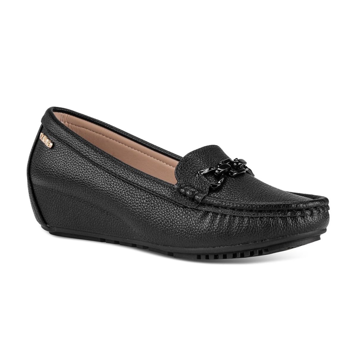 VIA UNO - Mocasin Via Uno PN07 Black - Mujer