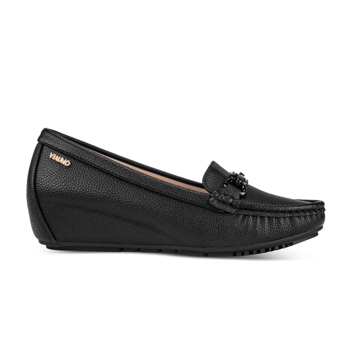 VIA UNO - Mocasin Via Uno PN07 Black - Mujer
