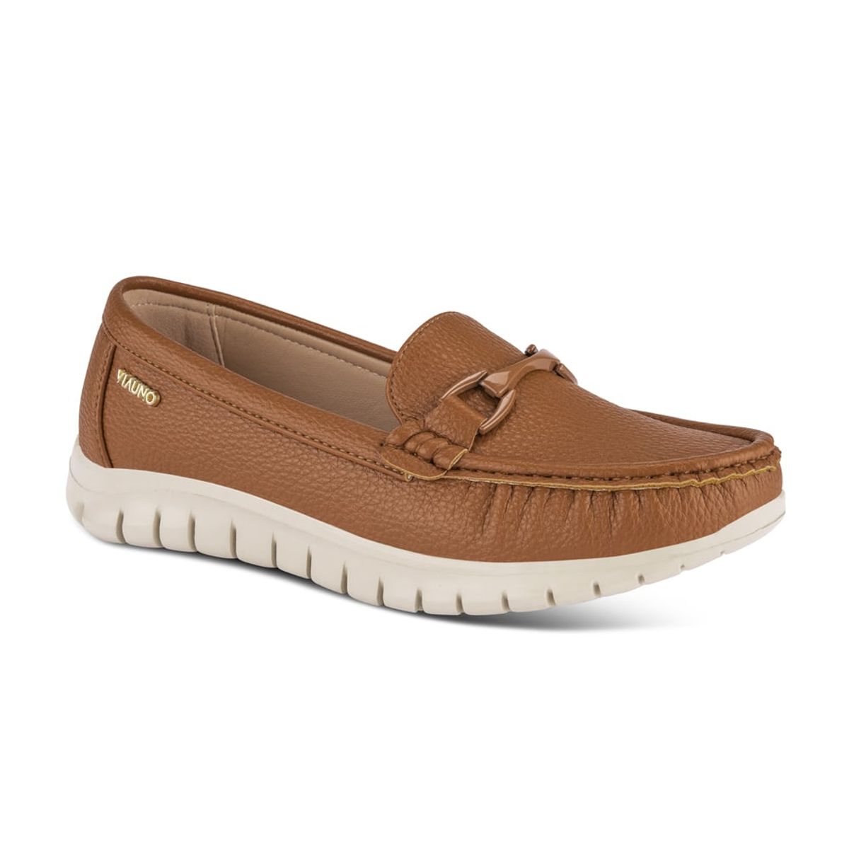VIA UNO - Mocasin Via Uno PN06 Camel - Mujer