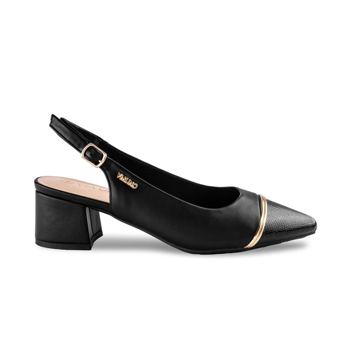 VIA UNO - Zapato Via Uno PN04 Black - Mujer