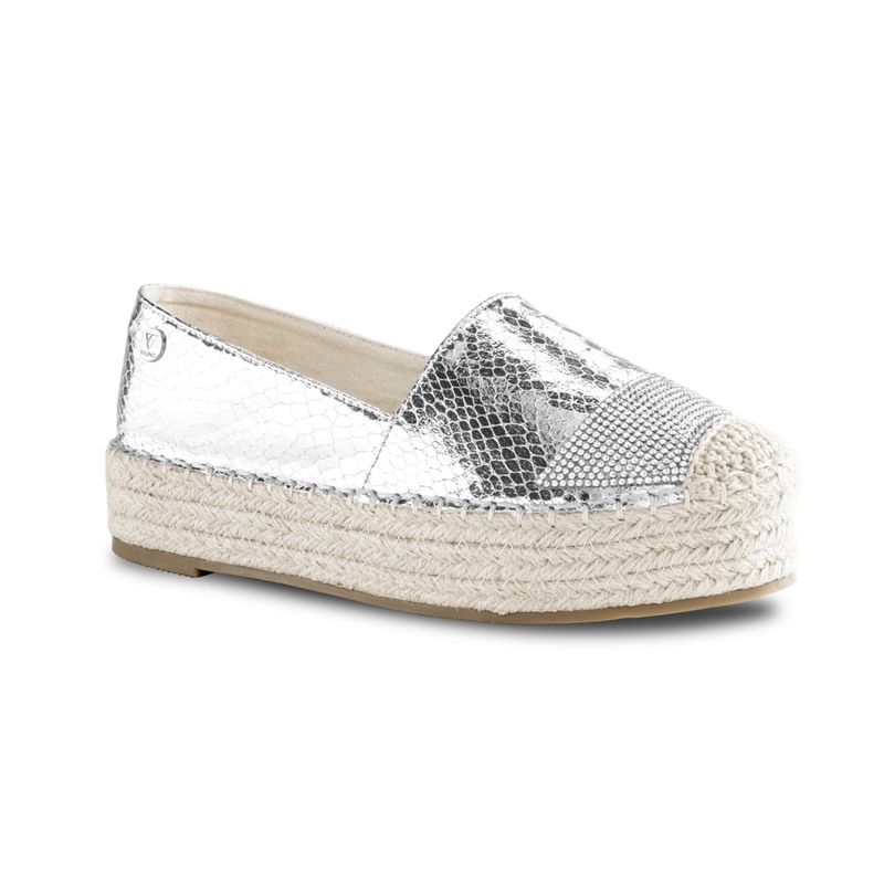 VIA UNO - Alpargata Via Uno RS-A12 Silver - Mujer