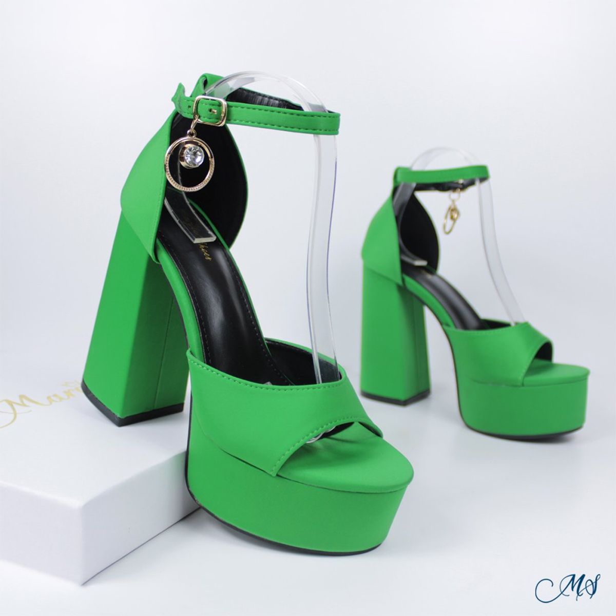 MARGLO SHOES - Sandalias Altas Mujer Verde M41