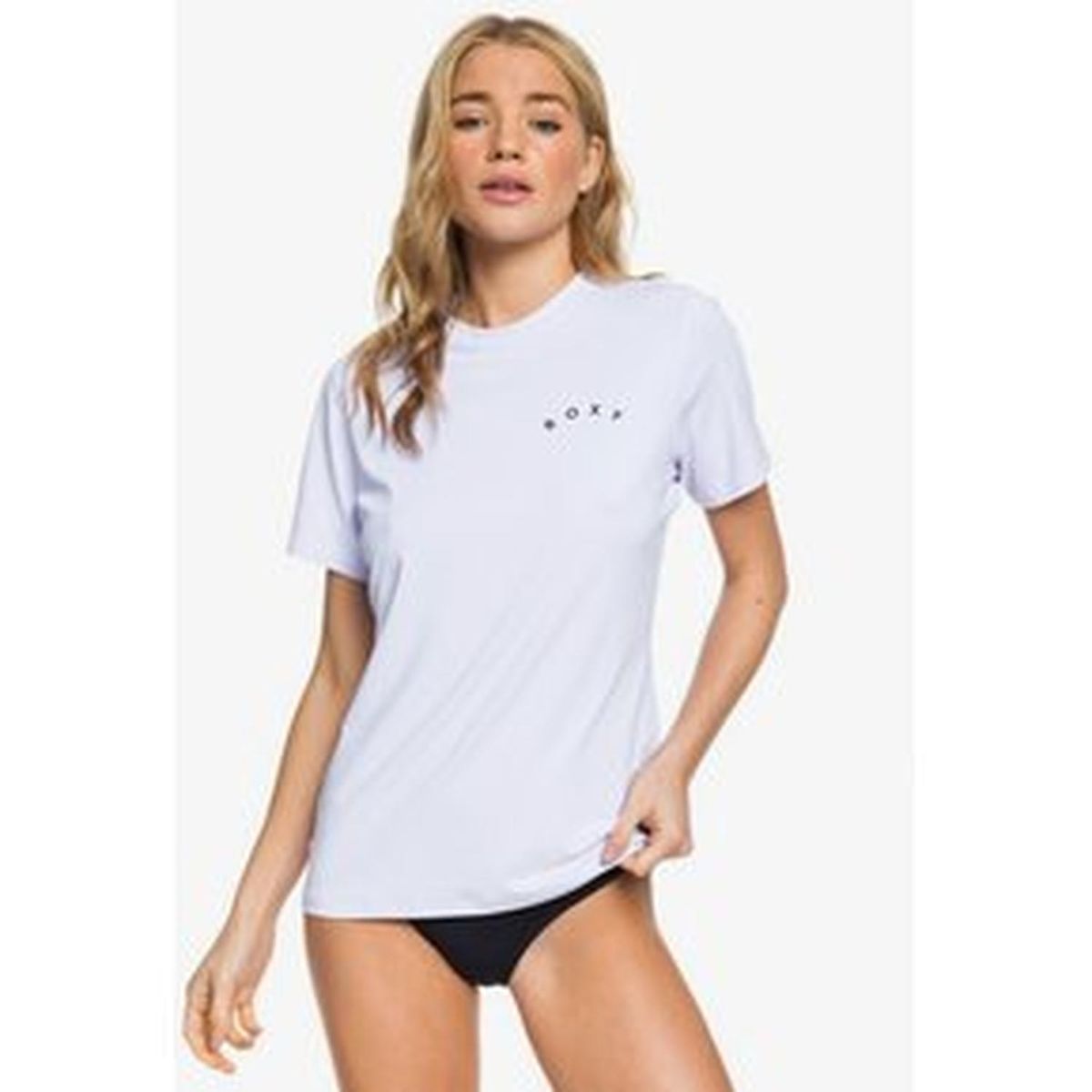 ROXY - Rashguard Licra Manga Corta con Protección Mujer Roxy