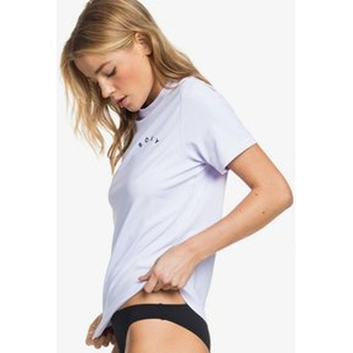 ROXY - Rashguard Licra Manga Corta con Protección Mujer Roxy