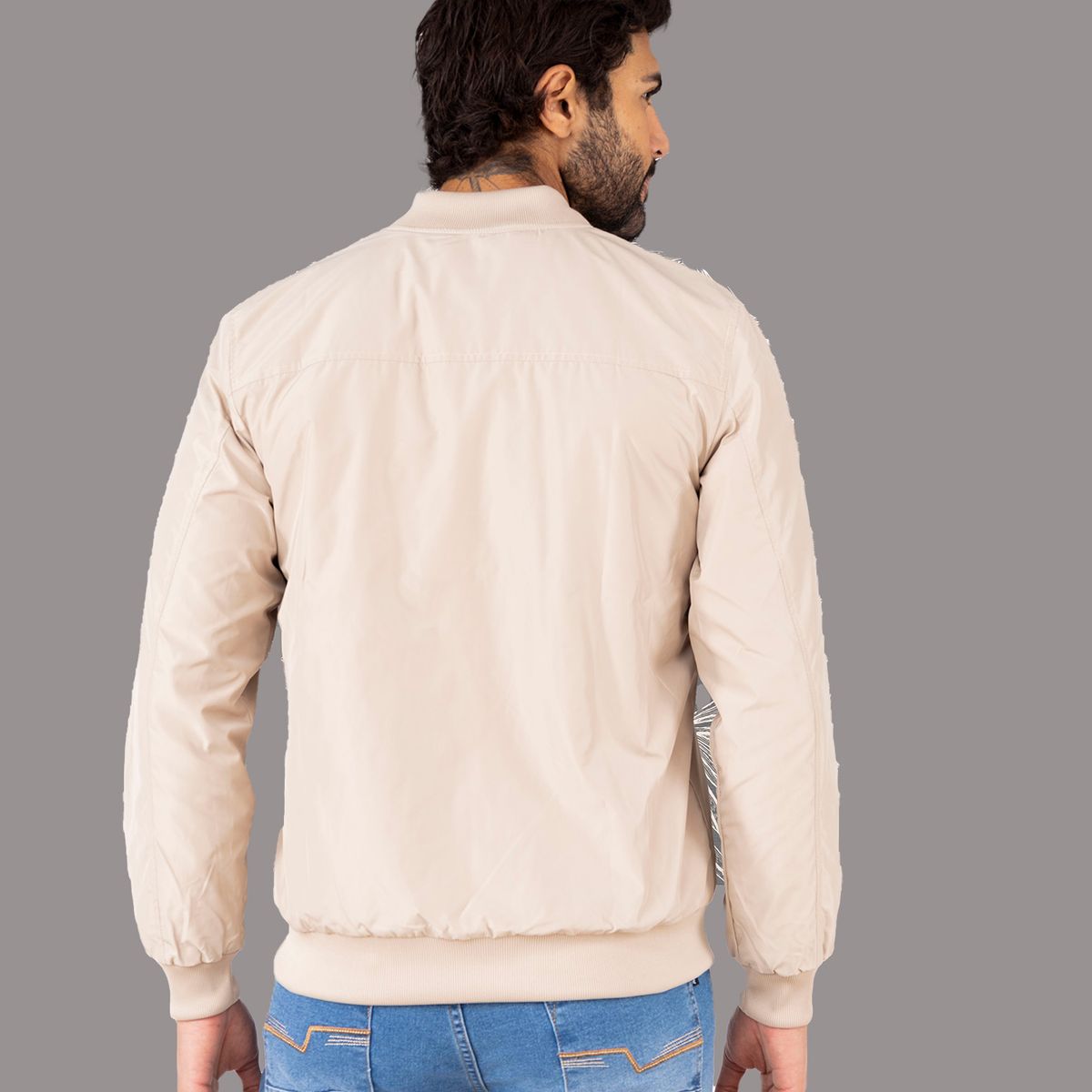 JUSTO - CASACA BOMBER JUSTO HOMBRE  BORDADO SLIM FIT