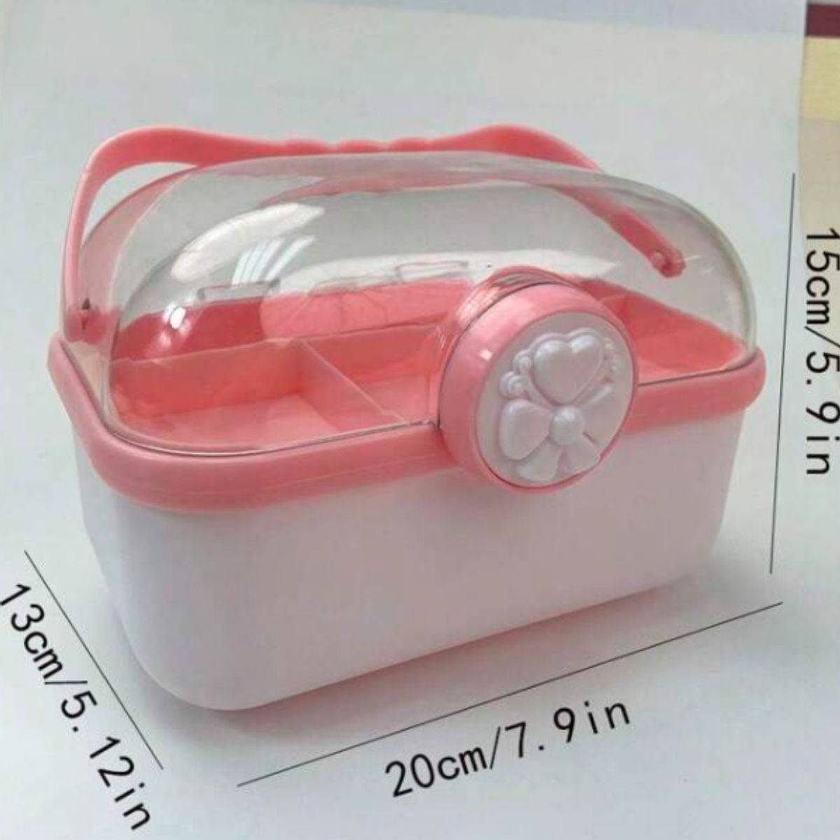 GENERICO - Caja Organizadora Mini Cosmetiquera Acrilico Kawai - Blanco