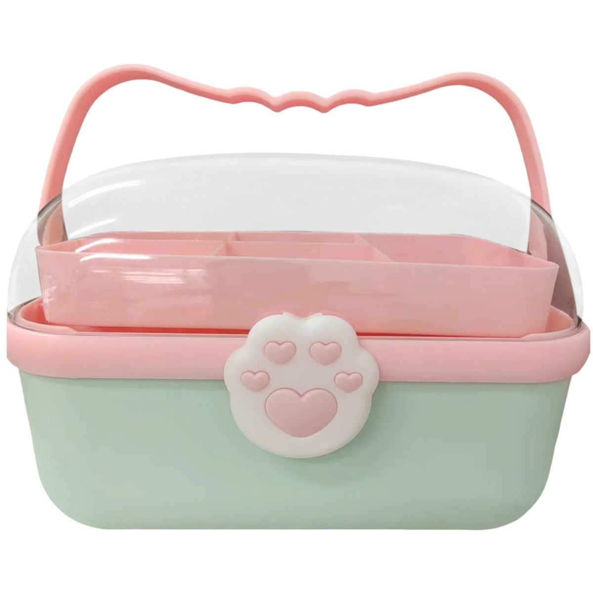 GENERICO - Caja Grande Organizadora Cosmetiquera Acrílico Kawai - Turquesa