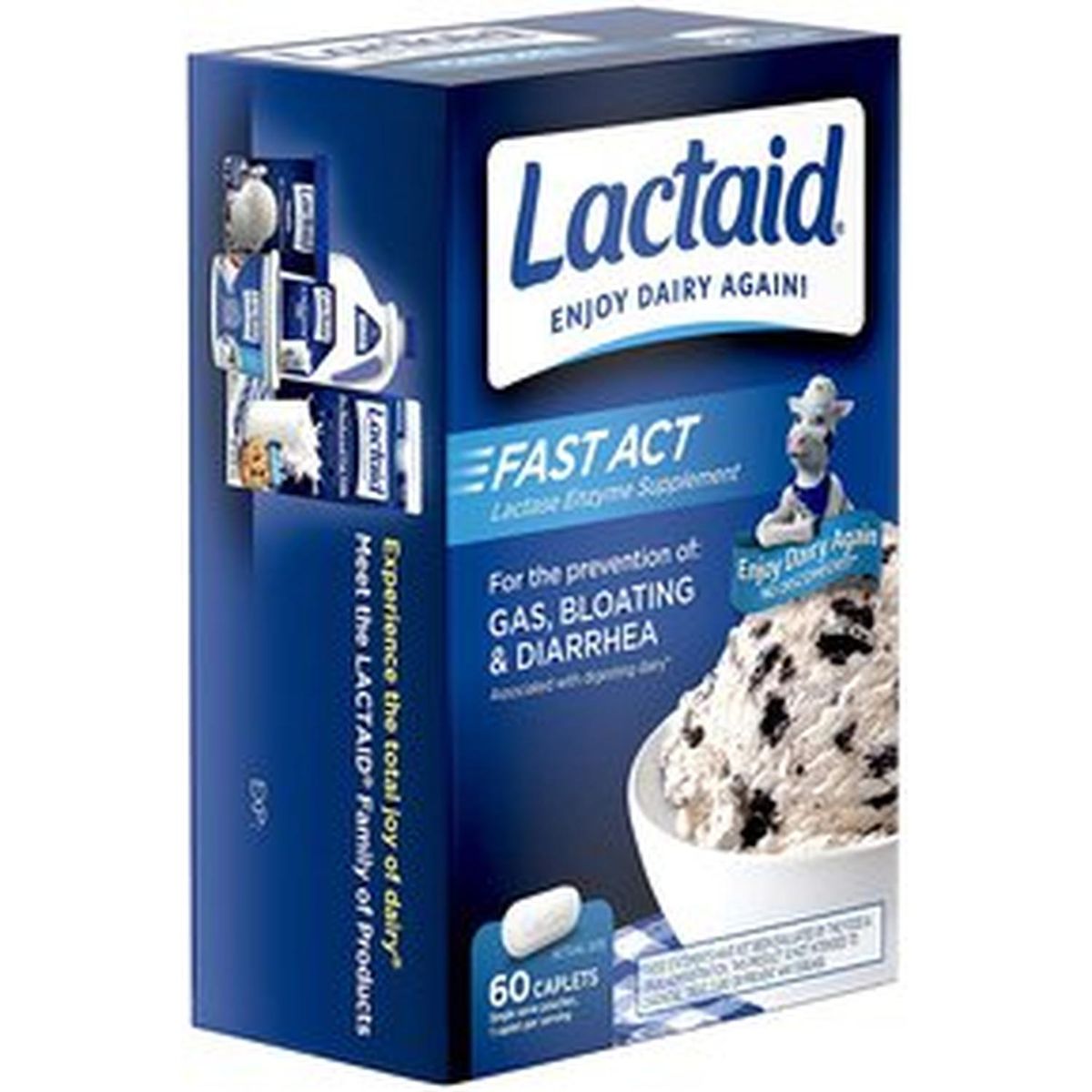 GENERICO - Suplemento de Enzima Lactosa Natural Lactaid 60 Comprimidos
