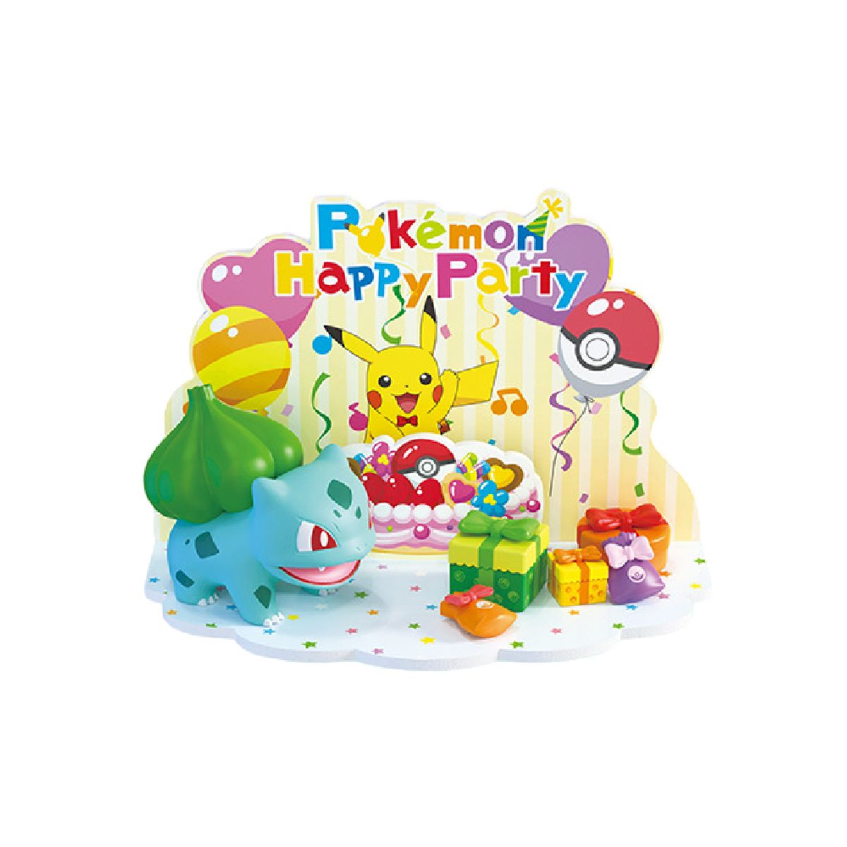 POKEMON - Pokemon Juego de Decoracion de Escena 3D de Bulbasaur