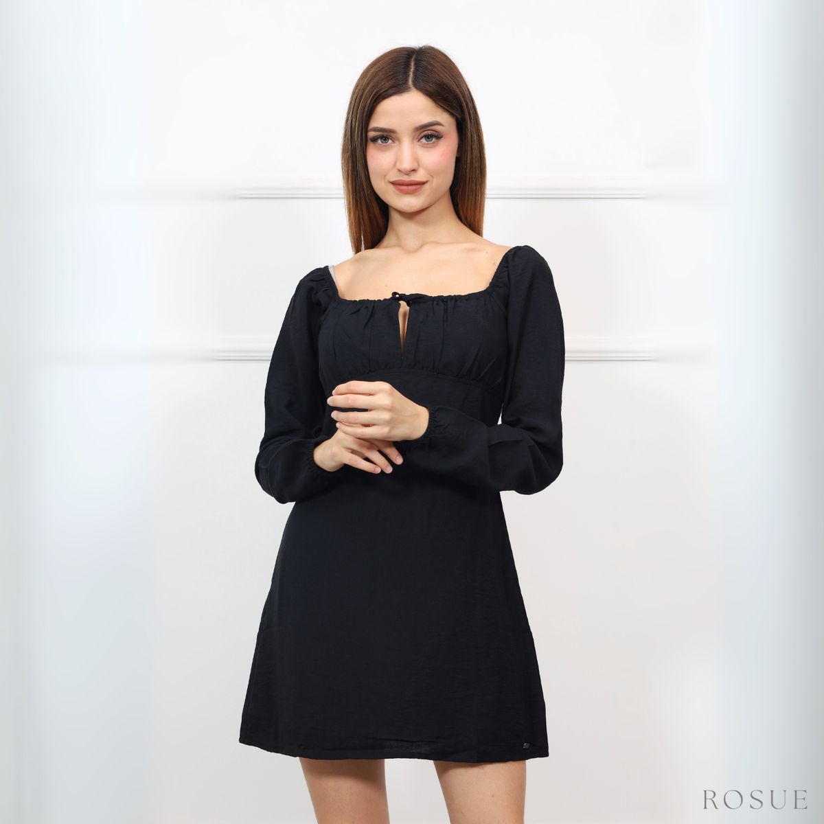 ROSUE - Vestido mujer con mangas elegante juvenil