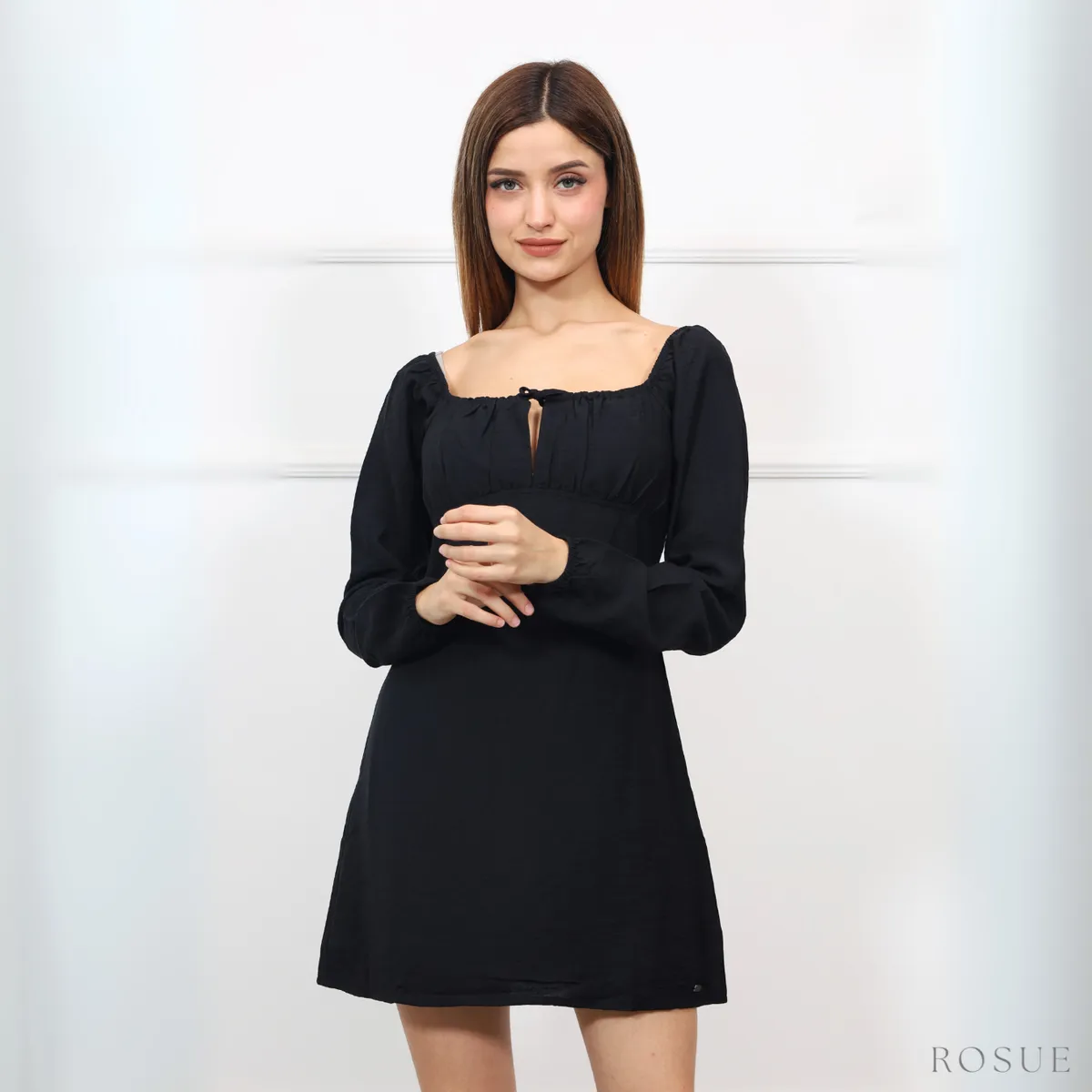 ROSUE - Vestido mujer con mangas elegante juvenil