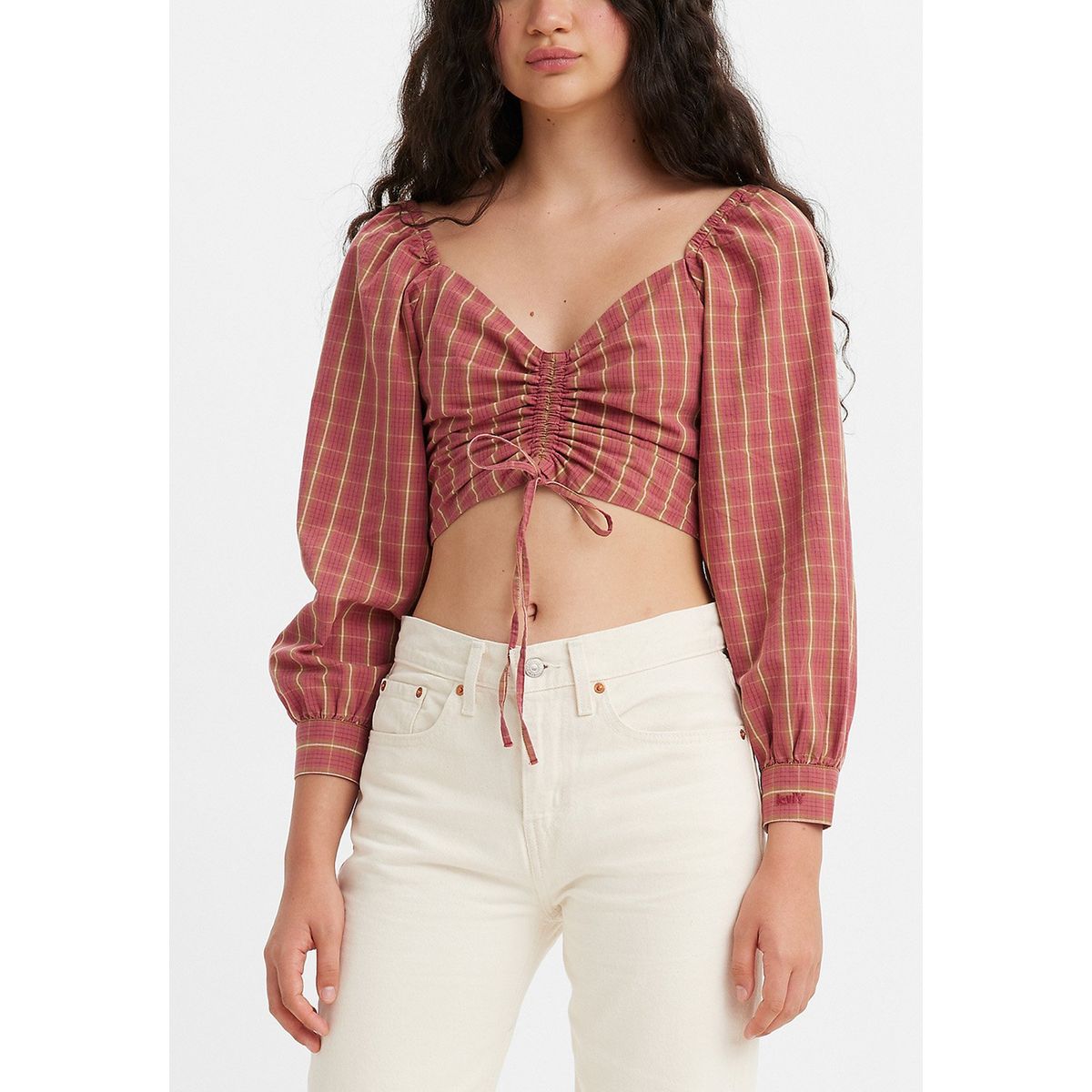 LEVIS - Blusa Mujer Devin Rojo Levis
