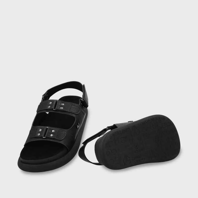 Sandalia Plana Negra Mujer 53701 Gotta GOTTA
