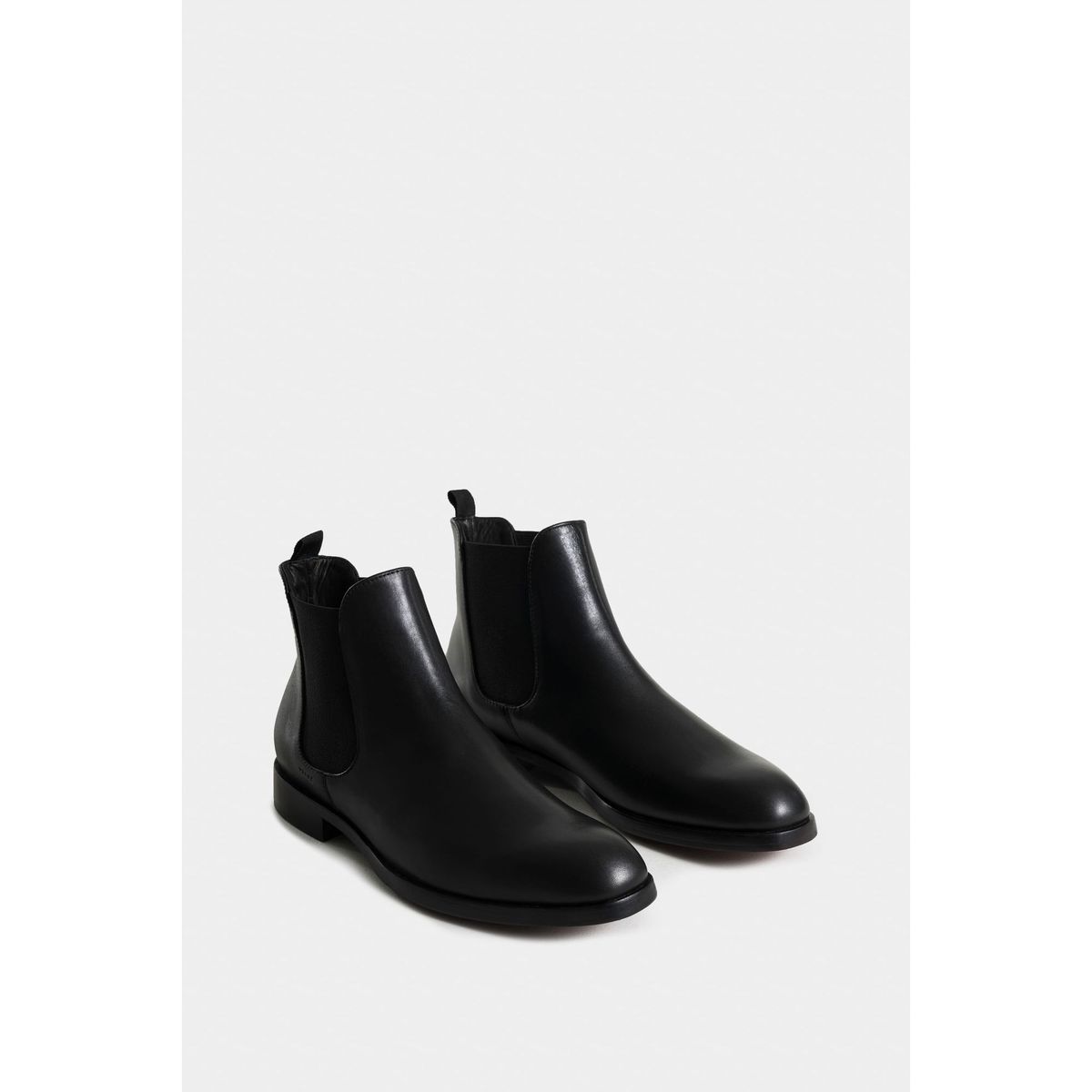 VELEZ - Vélez Botas Chelsea Cuero Para Hombre Punta Almendrada Negro