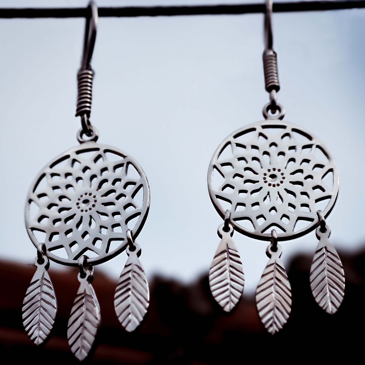 LUYA JOYERÍA - Aretes atrapasueños de Luya