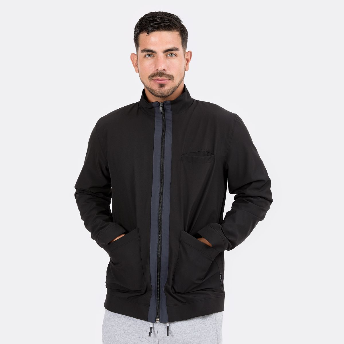 NEW ATHLETIC - CASACA NEW ATHLETIC FRED NEGRO HOMBRE