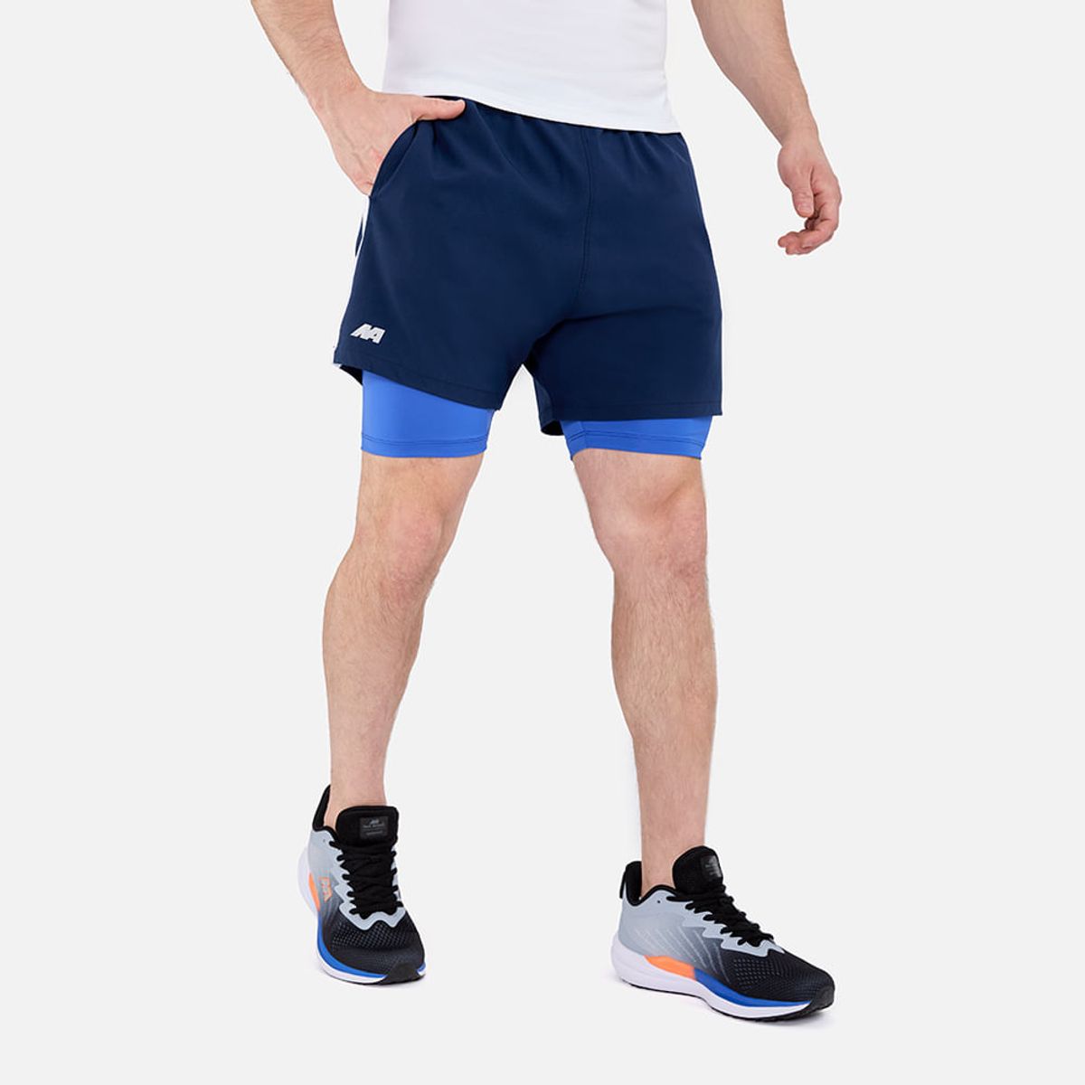 NEW ATHLETIC - Short Biker New Athletic Tobias Azul Oscuro Hombre