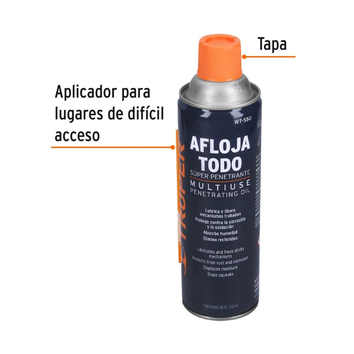 TRUPER - Aceite multiusos en aerosol 550ml Truper