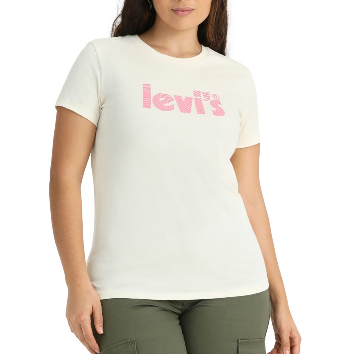 LEVIS - Polo Mujer Con Logo Poster Blanco Levis