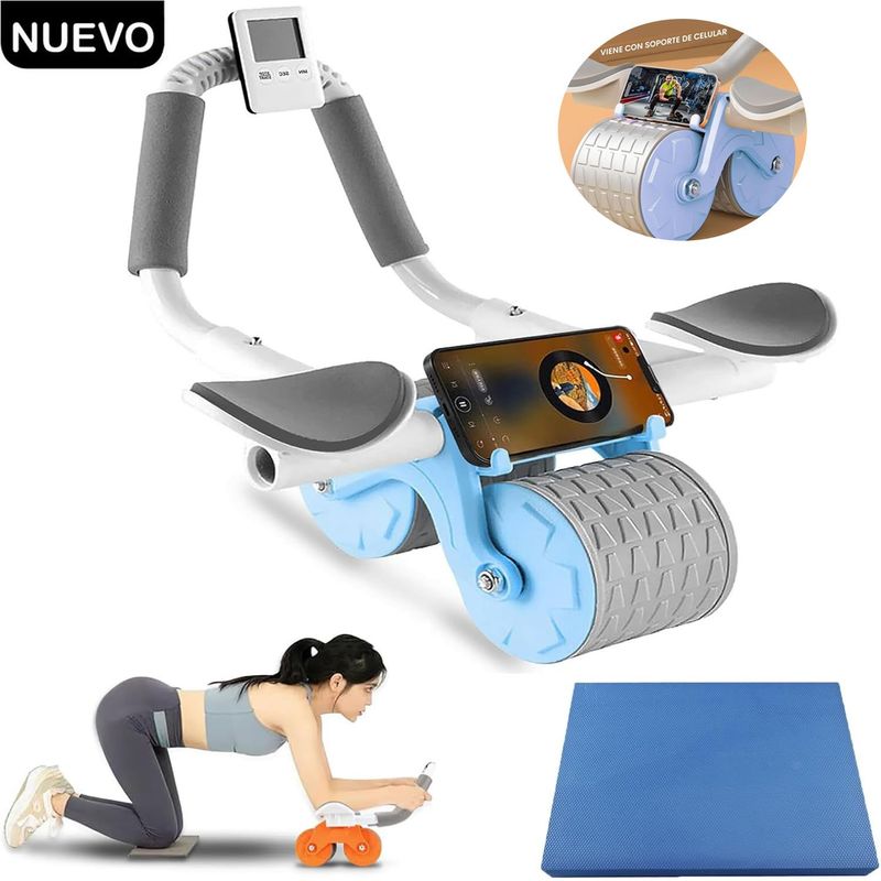 XTREME SPORT - Rueda de Abdominales Smart Fortalece Tu Abdomen Celeste