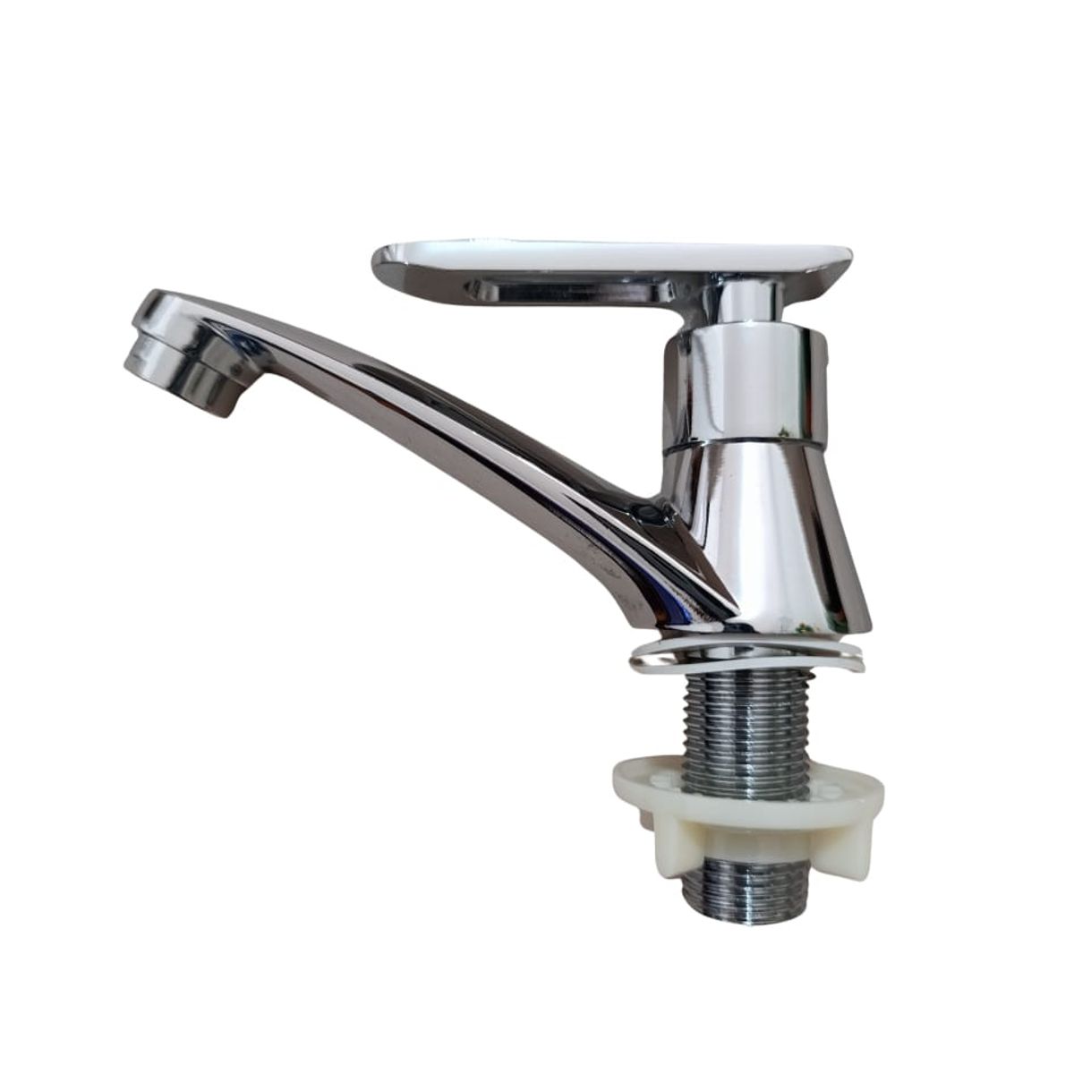 APACHE - Grifo Llave Lavatorio Moderno semi pesado en  Acero Cromado