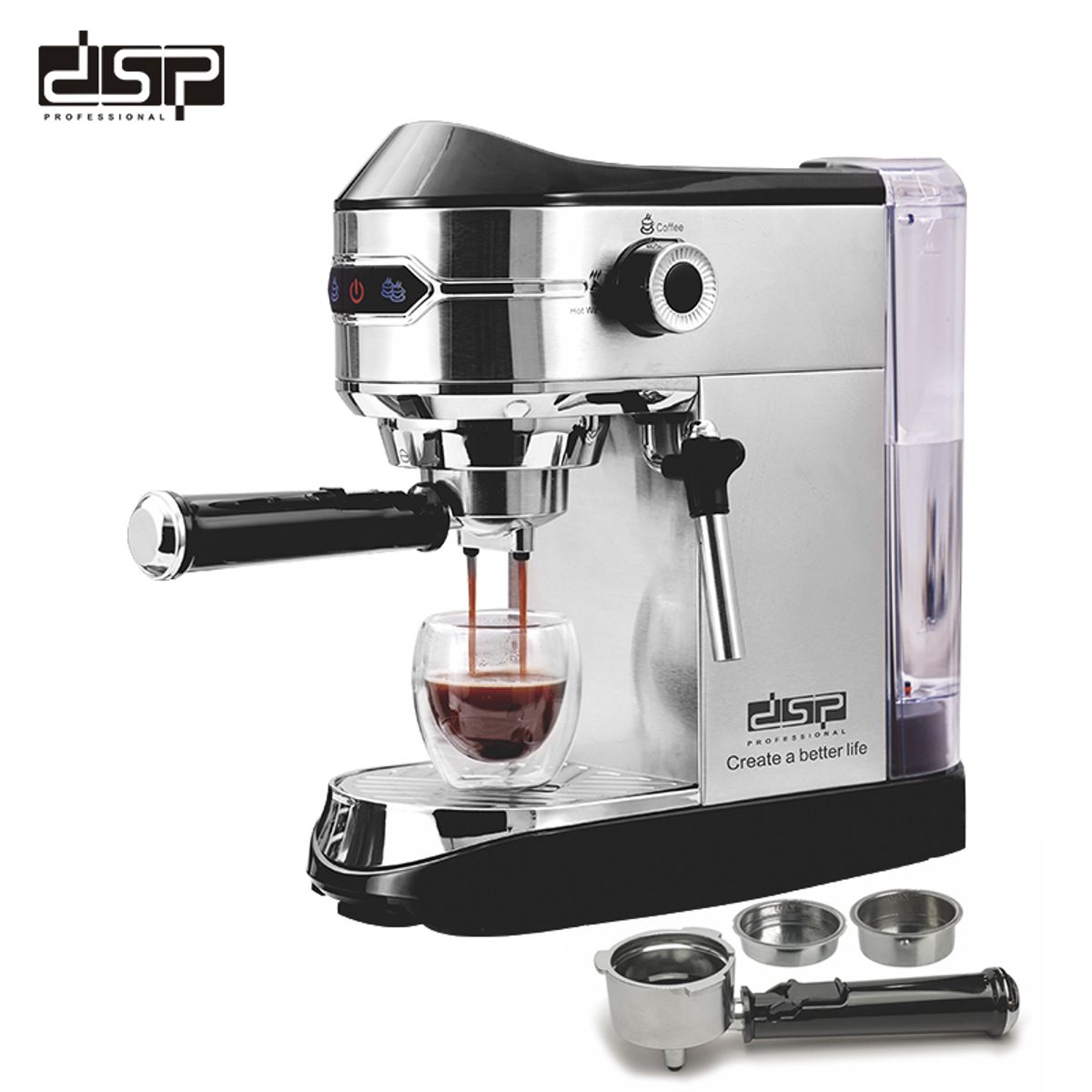 Dsp - Cafetera Espresso 15 Bares DSP KA3065