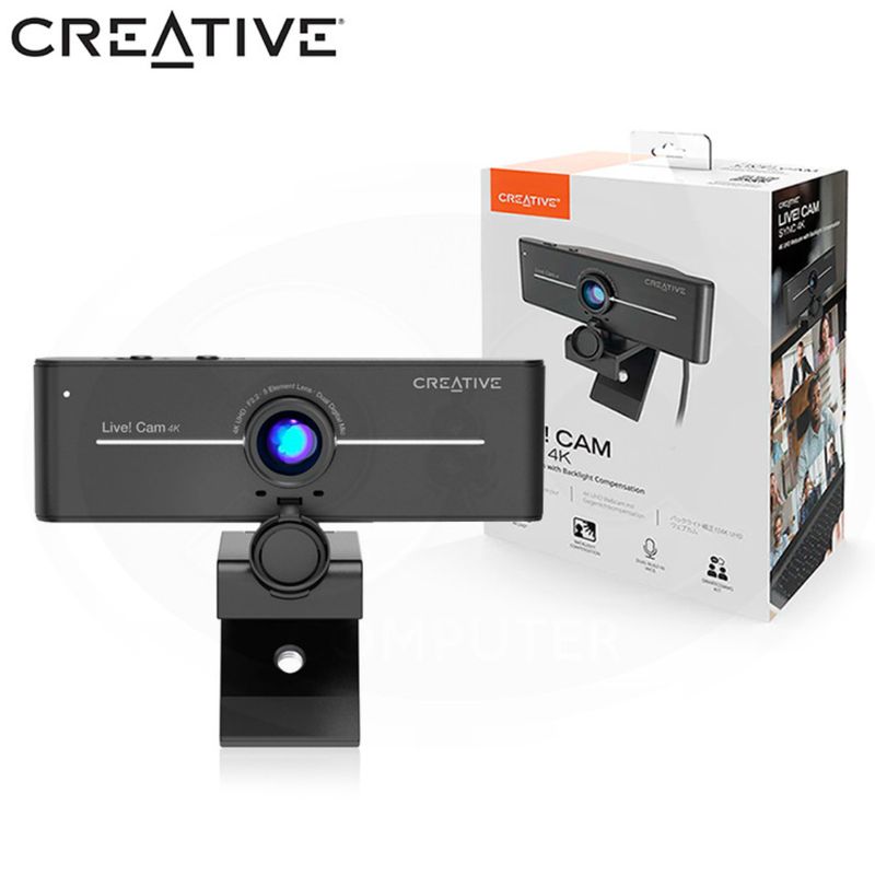 CREATIVE - CAMARA CREATIVE LIVE CAM SYNC 4K UHD 2160P BLACK