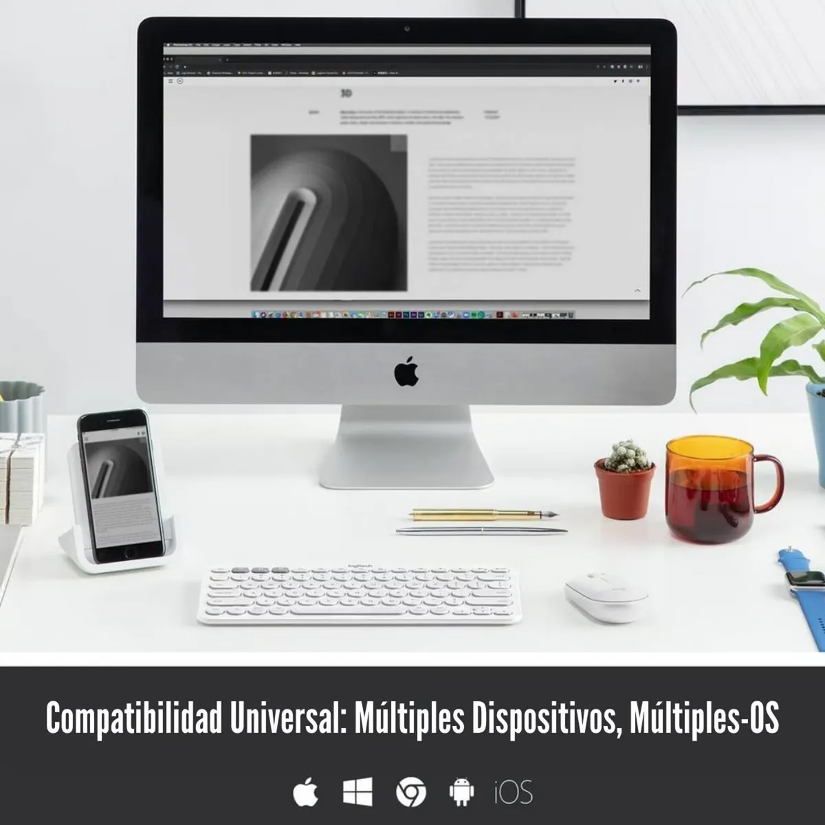 LOGITECH - Teclado Logitech K380 Bluetooth Multidispositivo Blanco