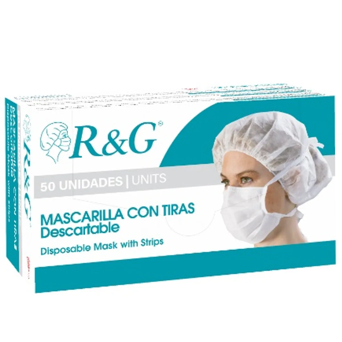 3M - 50 Mascarillas quirúrgica 3 capas 3 pliegues Caja