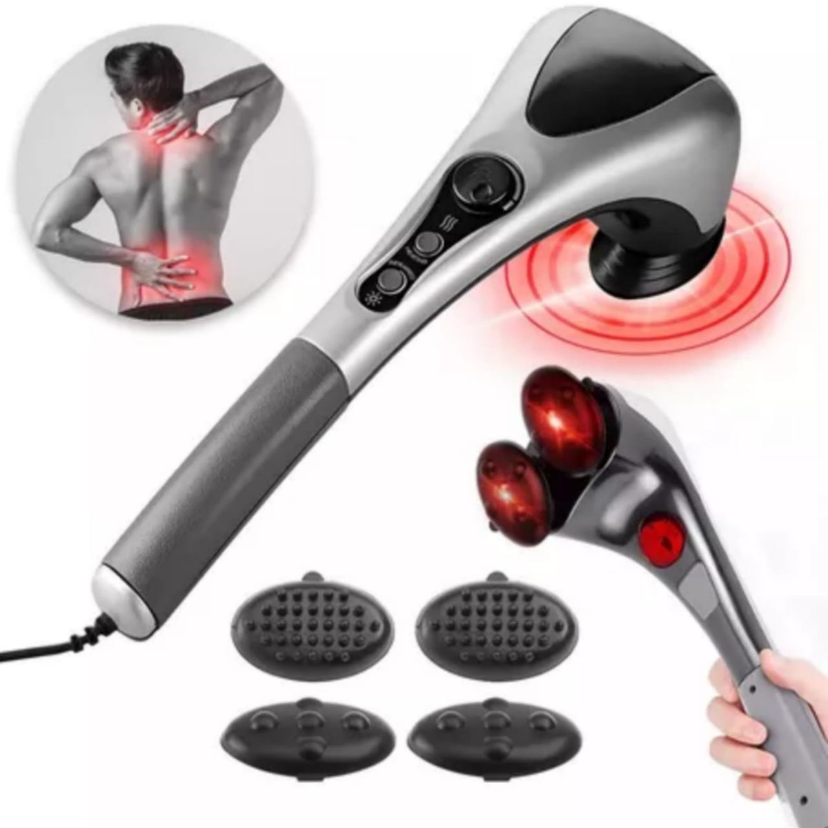 GENERICO - Masajeador Profesional Corporal Eléctrico con Infrarrojo calefactor