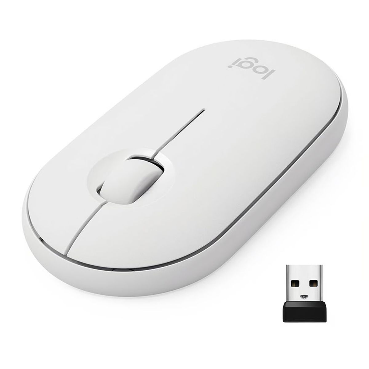 LOGITECH - Mouse Logitech Pebble M350 Wireless Off-white