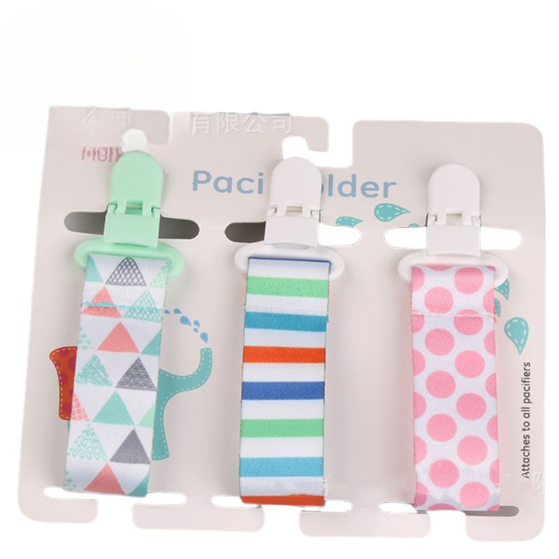 THE BABY SPOT - Pack x 3 un - Sujetadores de chupón para bebé (GREEN)