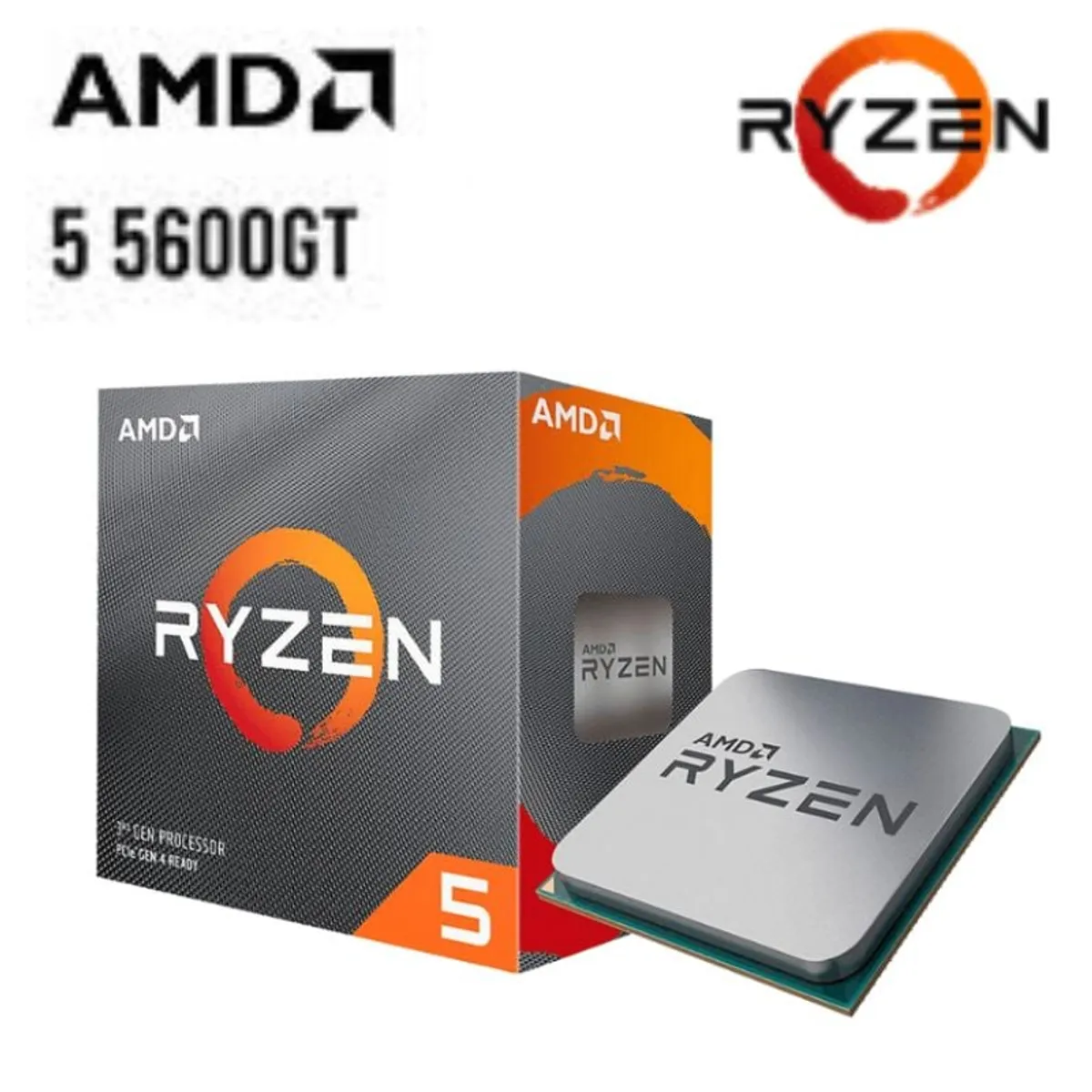 AMD - Computadora PC GAMER RYZEN 5 5600GT RAM 16GB DISCO SSD 1TB  MONITOR 27 FHD