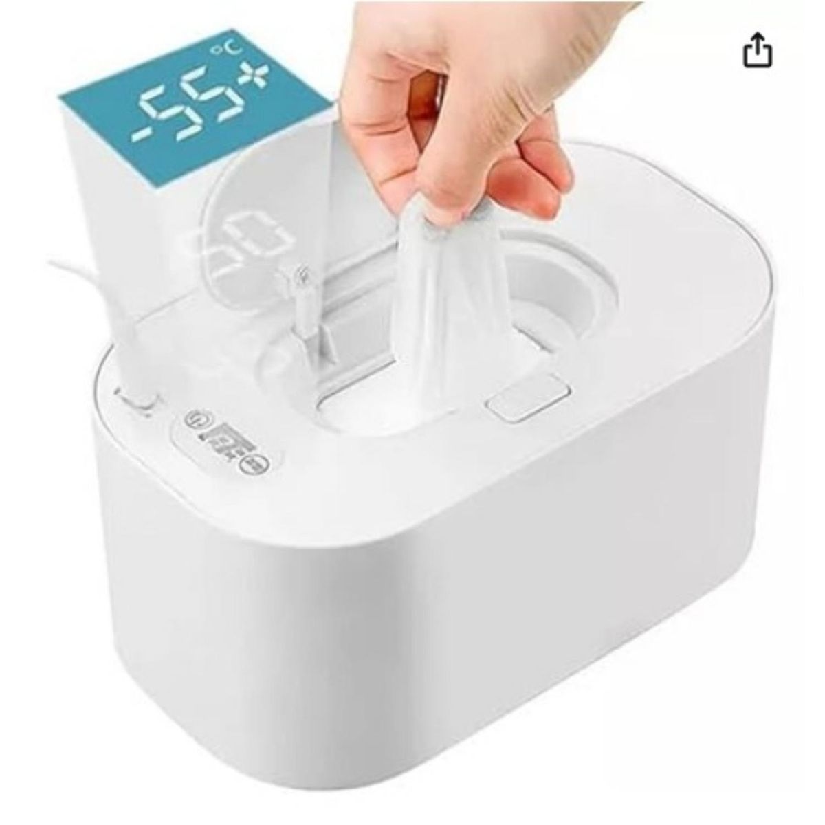 GENERICO - Calentador de toallitas o pañitos humedos hasta 60C - Blanco