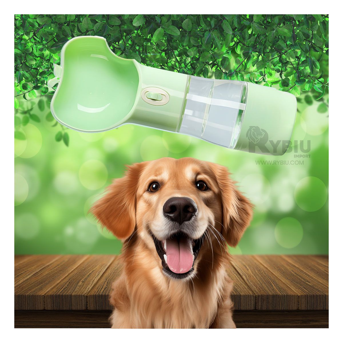 GENERICO - Dispensador de Agua para Perros en Verde Y+Regalo Agendita