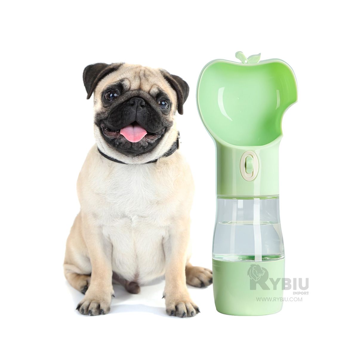 GENERICO - Dispensador de Agua para Perros en Verde Y+Regalo Agendita