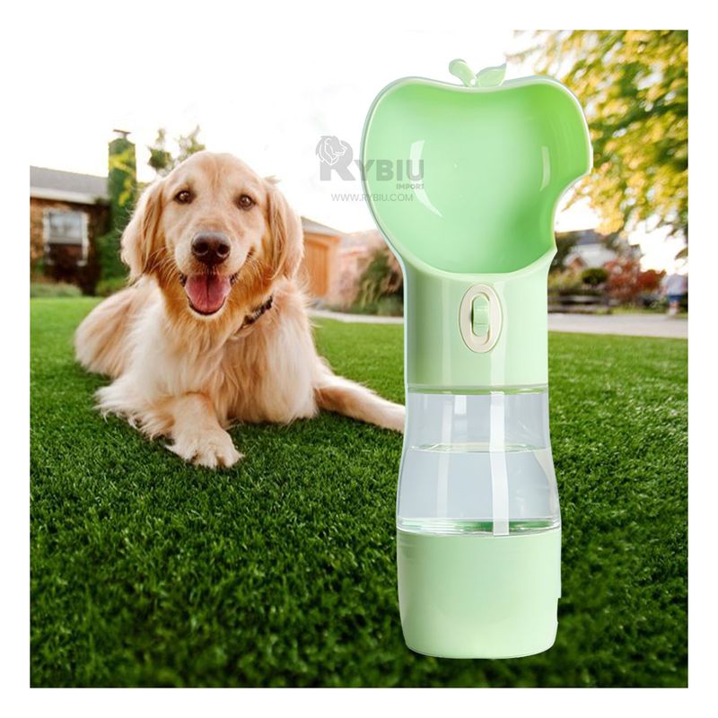 GENERICO - Dispensador de Liquidos para Perros Verde Y+Regalo Stickers
