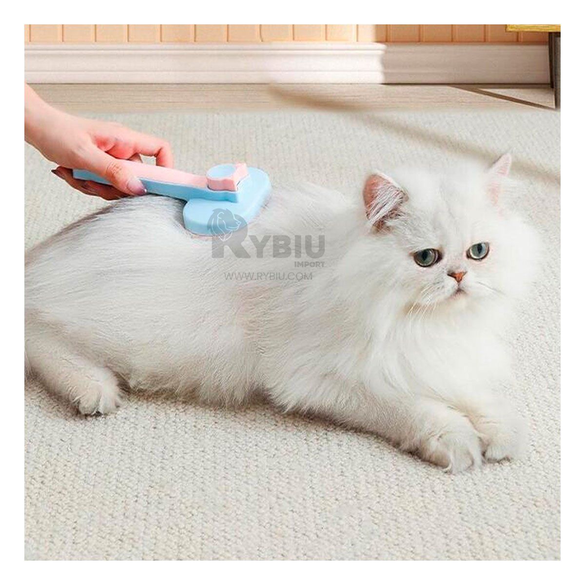 RYBIU IMPORT - Herramienta de Masaje Util en Celeste Y+Banderitas Adhesivas