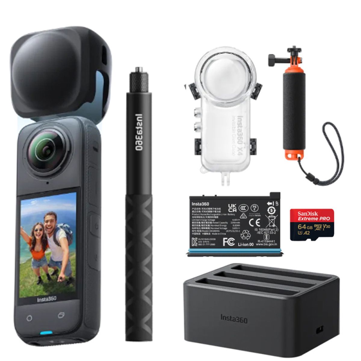 INSTA 360 - Insta360 X4 Paquete de duración de la batería de buceo sigiloso