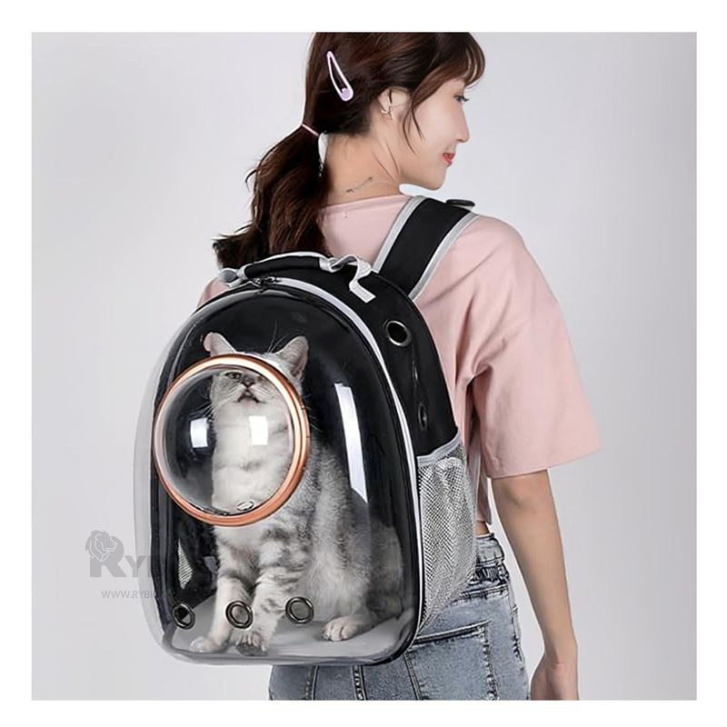 RYBIU IMPORT - Maleta Forma de Burbuja Color Negro Y+Papel de Regalo