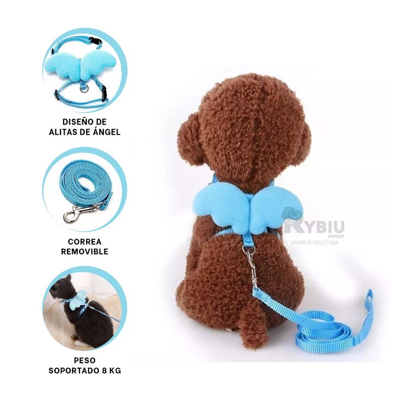 RYBIU IMPORT - Pechera para Perros Ideal en Celeste Y+Post-it Adhesivos