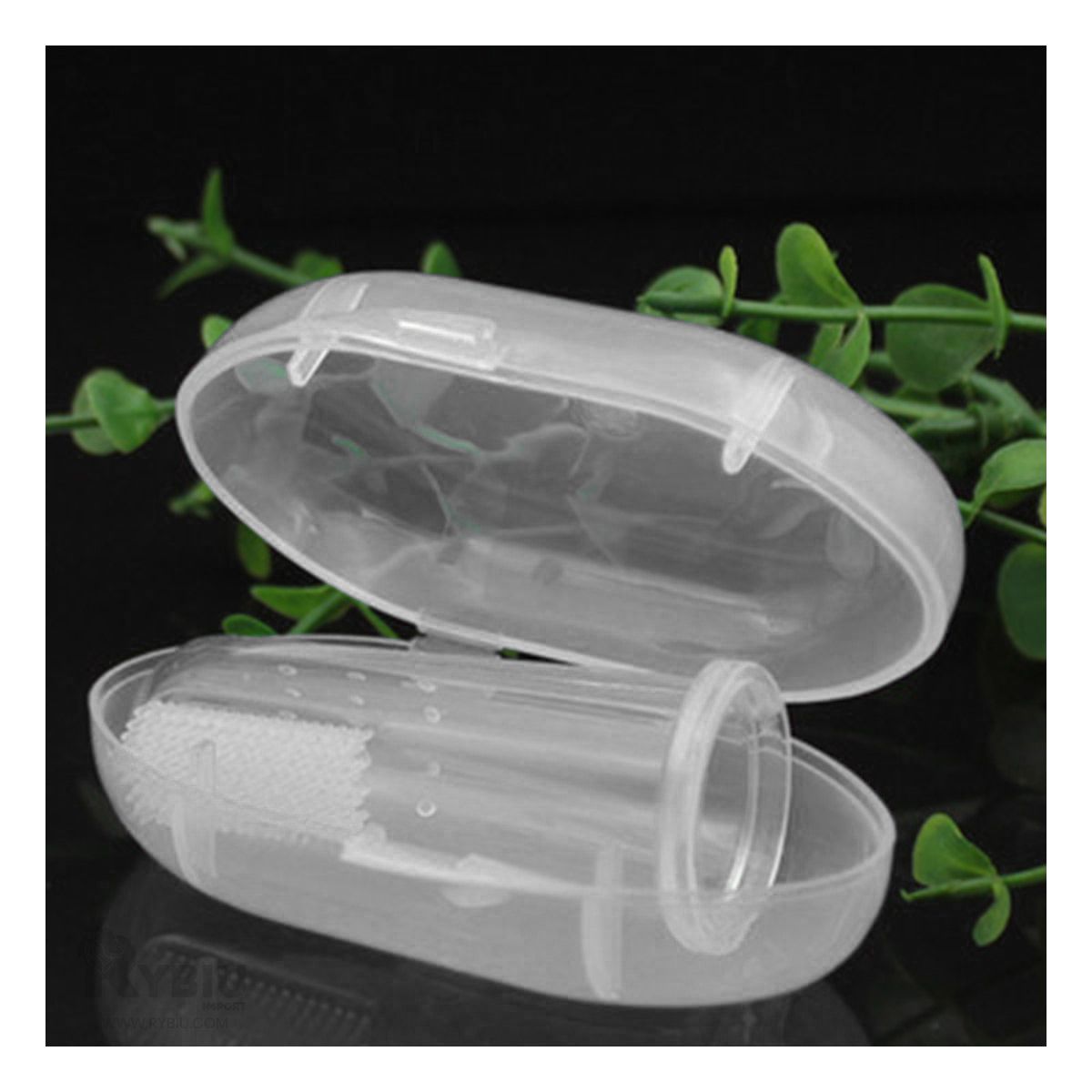 RYBIU IMPORT - Cepillo para Bebe Dedal Transparente Y+Regalo Agendita