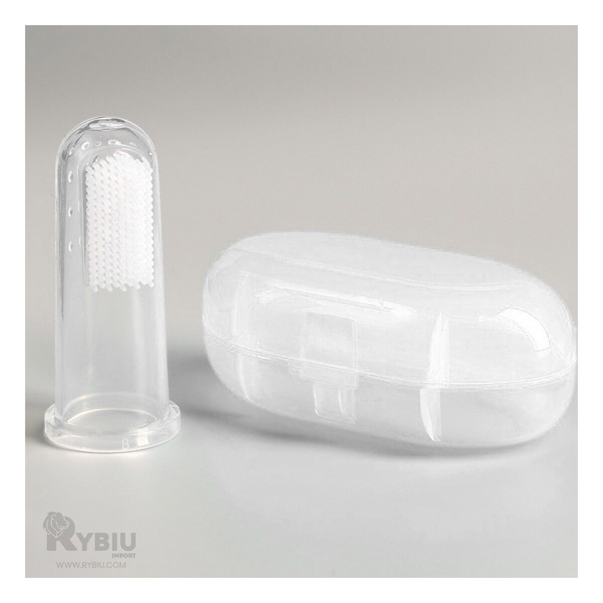 RYBIU IMPORT - Cepillo para Bebe Dedal Transparente Y+Regalo Agendita