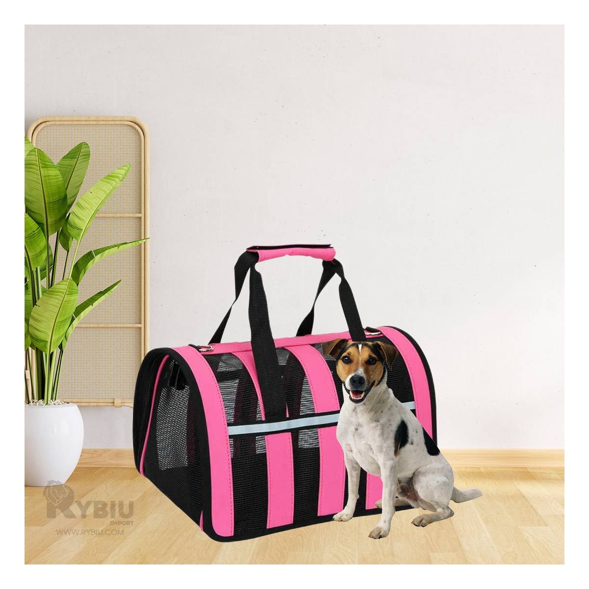 RYBIU IMPORT - Maleta Moderna para Mascotas Color Fucsia Y+Regalo Agendita