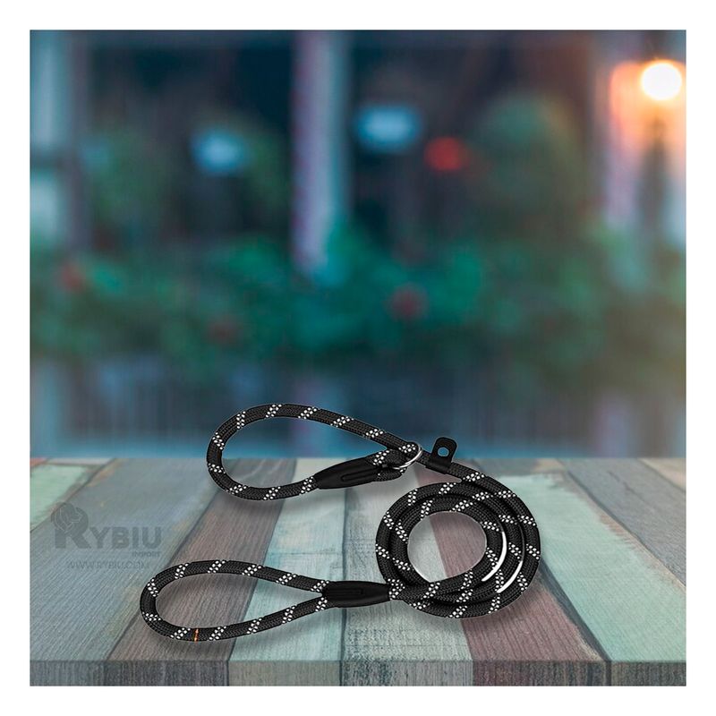 RYBIU IMPORT - Soga Moderno Delgada 12m en Color Negro Y+Papel de Regalo