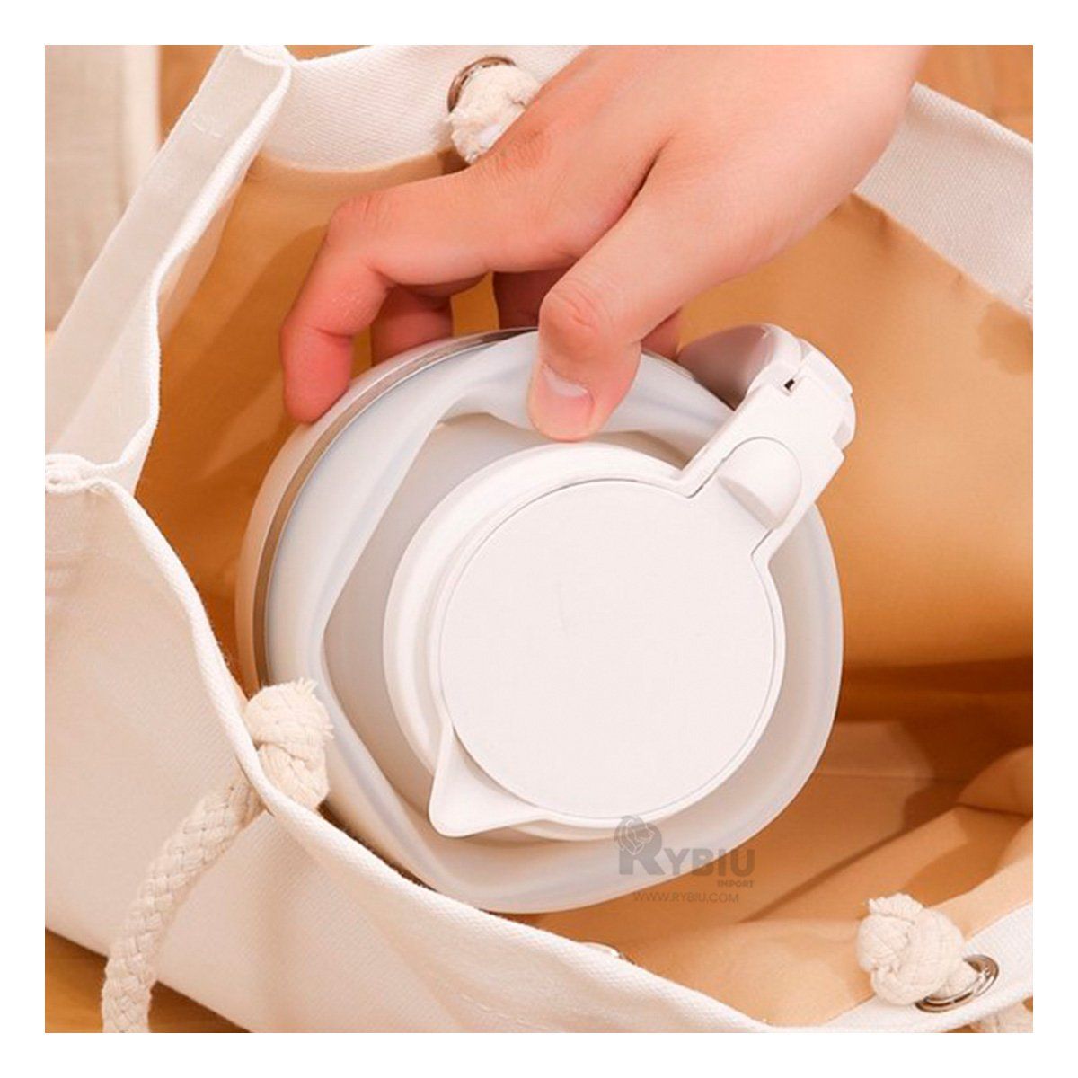 GENERICO - Hervidor de Bebidas Calientes 600ml Blanco Y+Gift Stickers