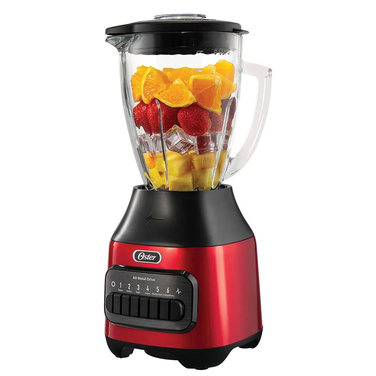 OSTER - Licuadora Oster® con vaso de vidrio y 6 vel. más pulso BLSTPEG-CPB